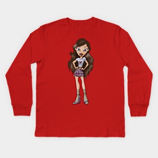 Kid girl pretty sassy look Kids & Teens Kids Long Sleeve T-Shirt